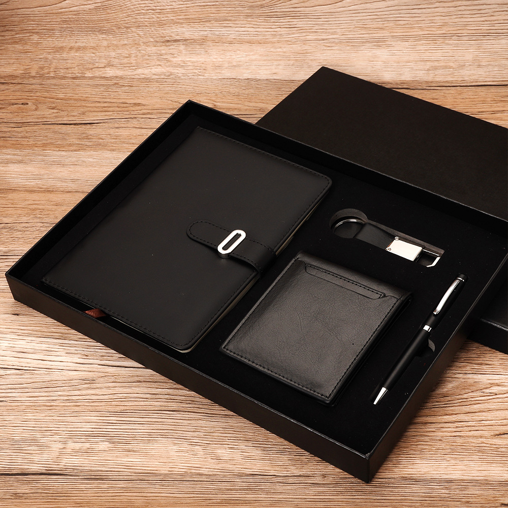 Office Stationery A5 Notebook with 100 Inner Sheets and Customized Leather Cover