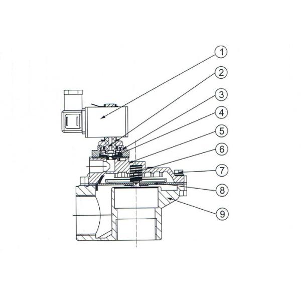 Economic 24v DC Pneumatic Pulse Valve , Pulse Jet Valves for Dust Collector
