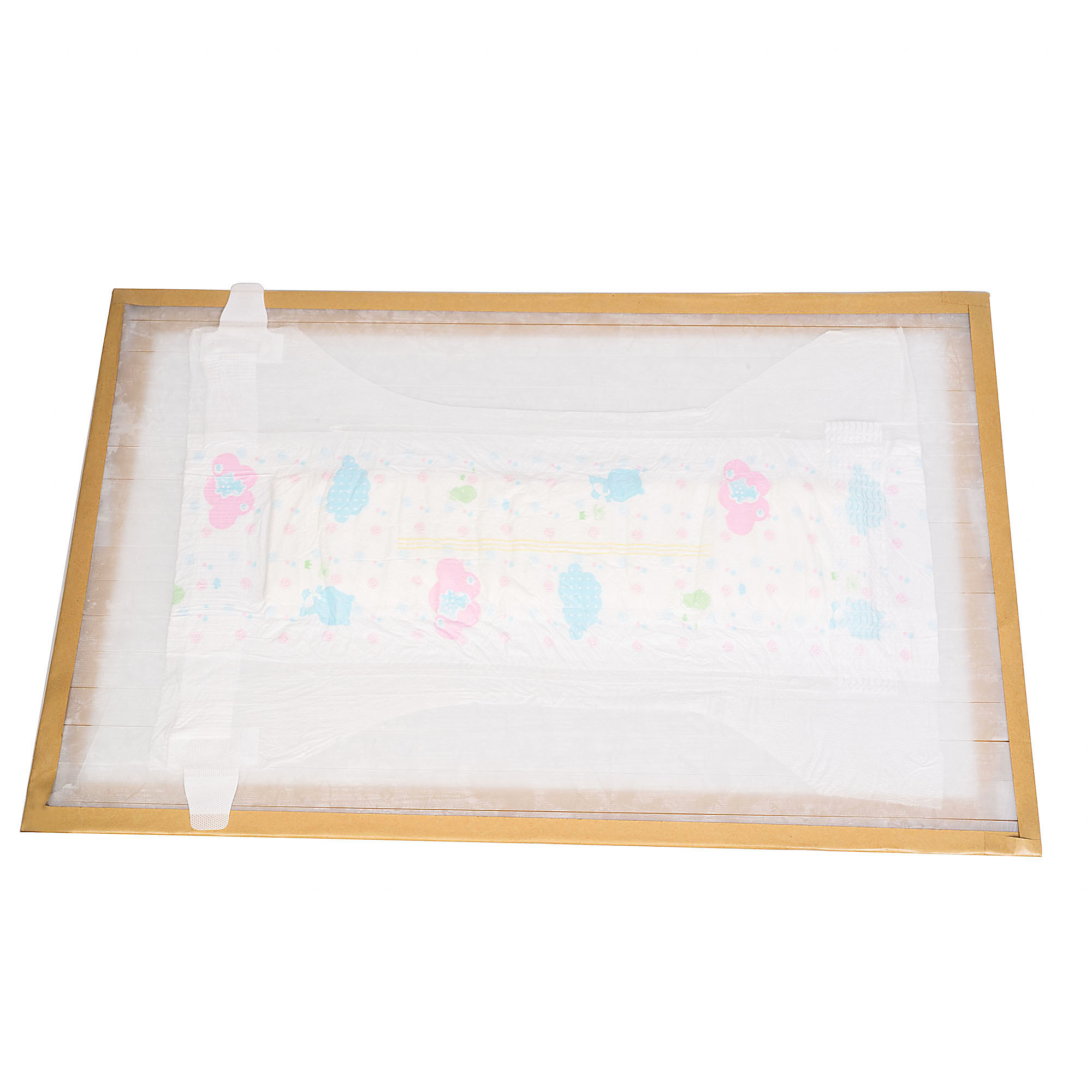 PE Film Newborn Baby Diapers White Color ADL Triple Absorbent