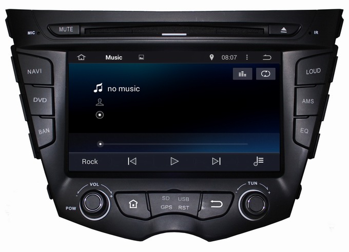 Ouchuangbo Car Radio DVD Navi Stereo Multimedia Kit for Hyundai Veloster Pure Android 4.4