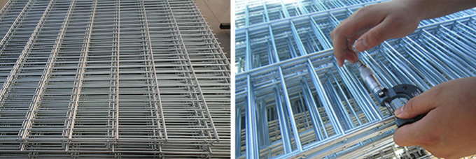 H2400mm Double Wire Welded Fence 1