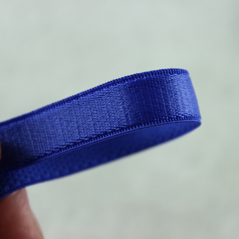 Braided 10mm Nylon Webbing Spandex Bra Elastic Band Blue Green Pink