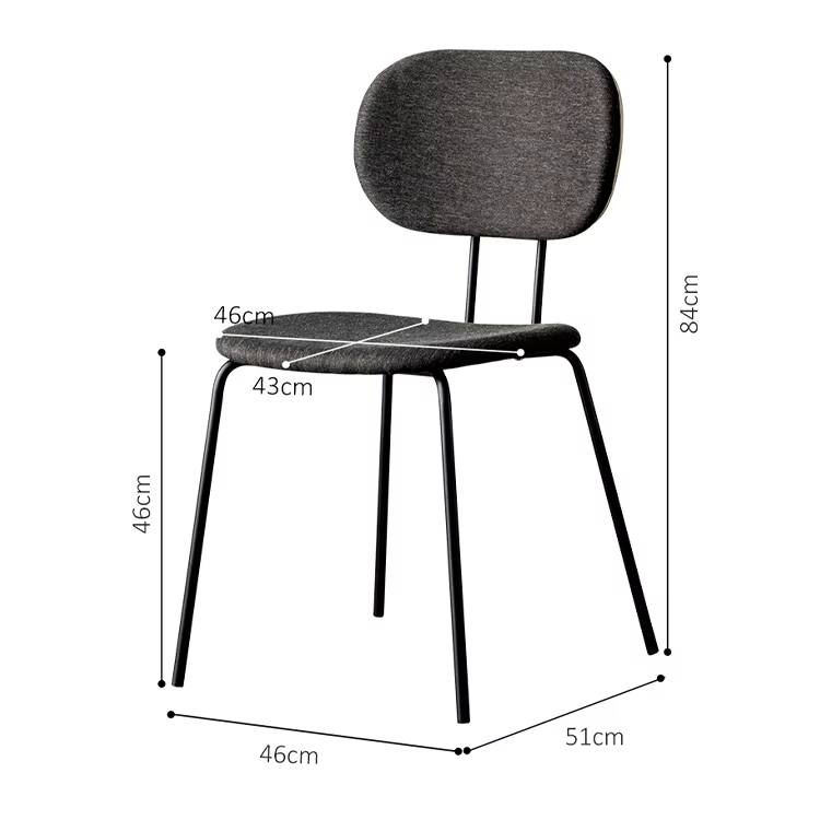 Stacking Velvet Or Leather Dining Chair With Metal Legs Adjustable