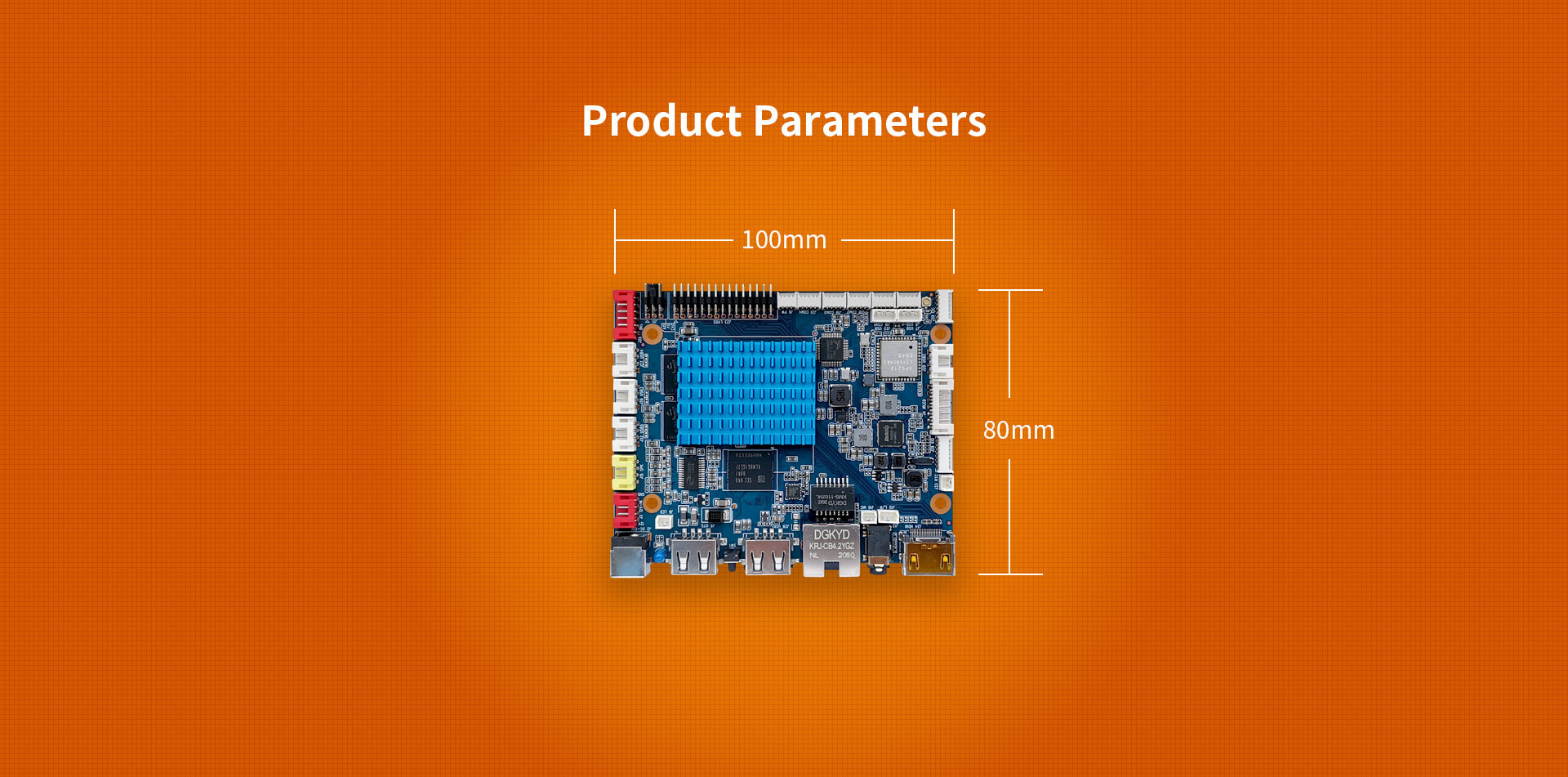H3 Smart HMI Motherboard Quad-core Mali-T764 4-pole 3.5mm jack Headphone