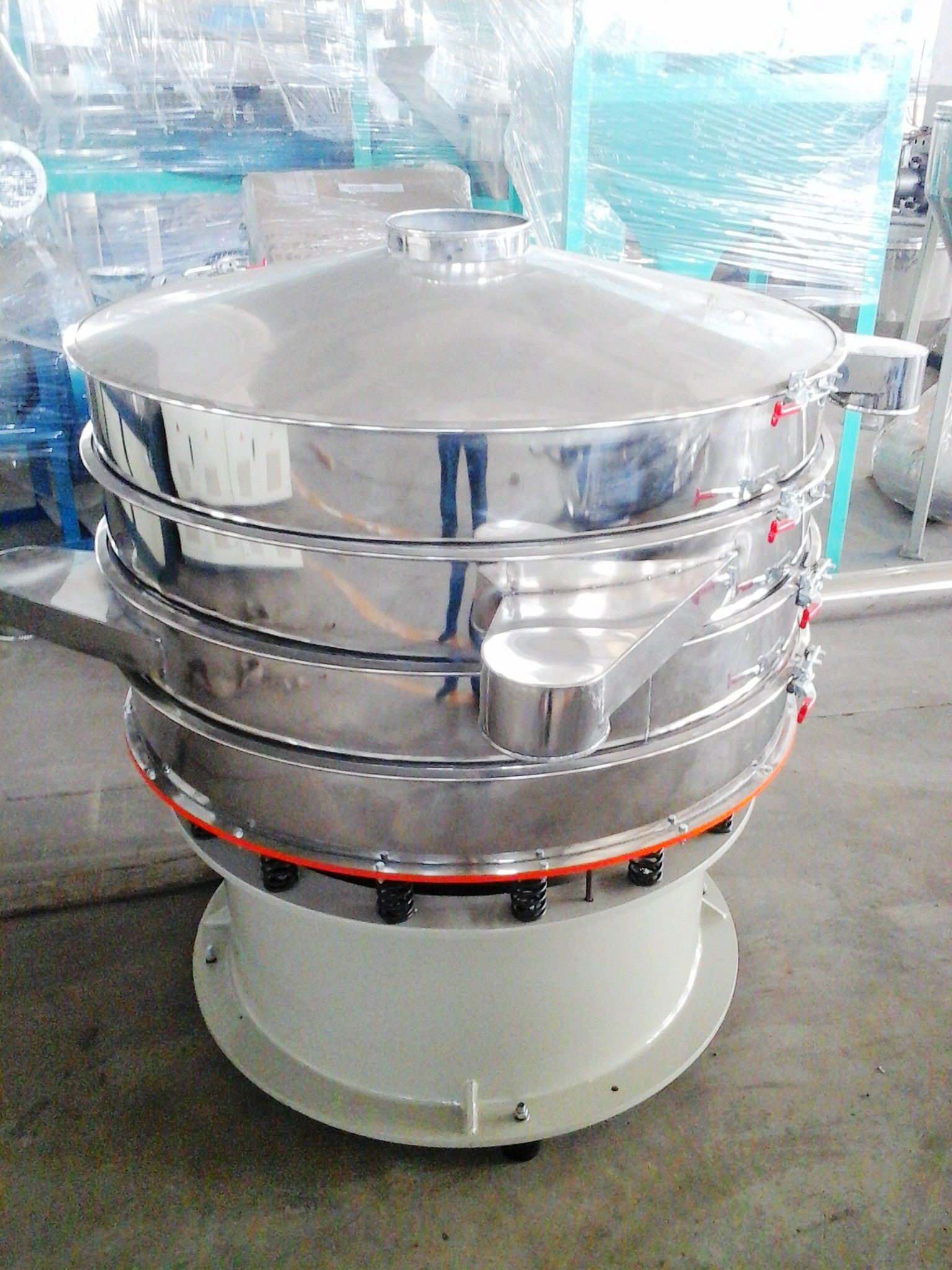 Powder Automatic Vibrating Sieve Machine Durable For Chemical Industry