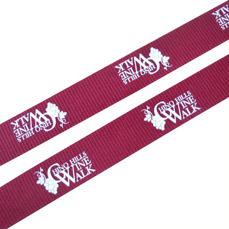 Promotional Glass Wrapper Lanyard 2*90cm Dacron Logo Customized