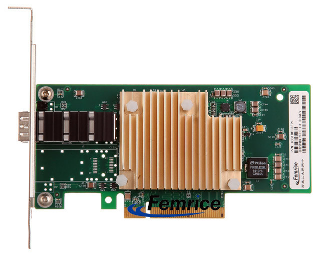 Femrice 10G Single Port Gigabit Ethernet PCIe x8 Server NICs Intel 82599 Chipset Server Card With 10G Multi-mode Module