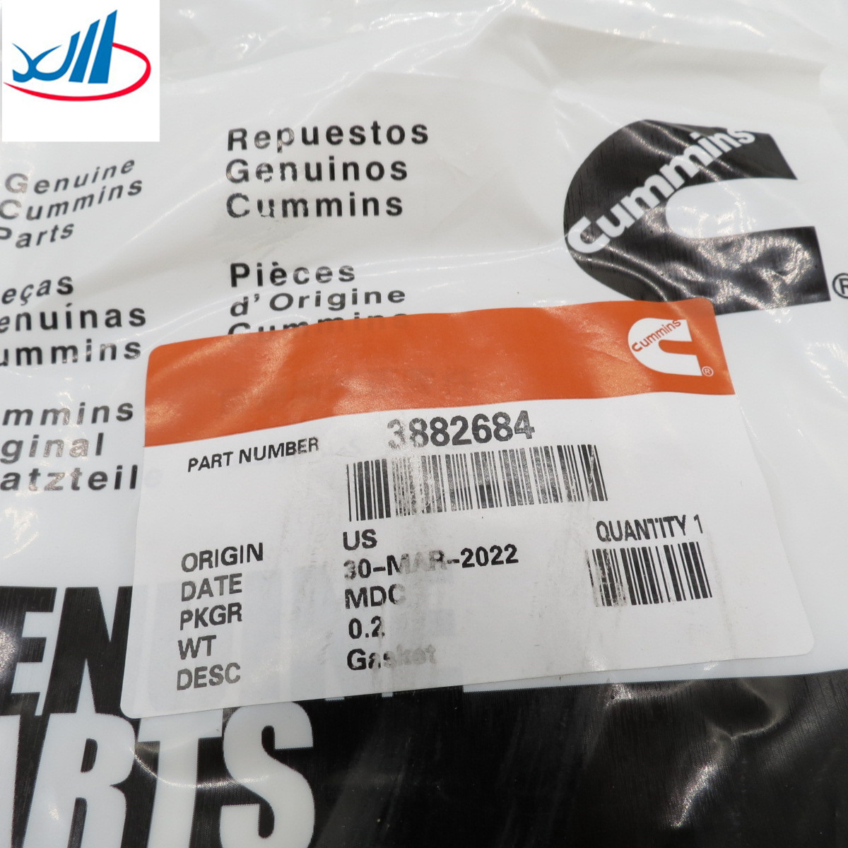 Rubber Sealing Ring 3882684 Good Performance Gasket For Cummins Engine Original