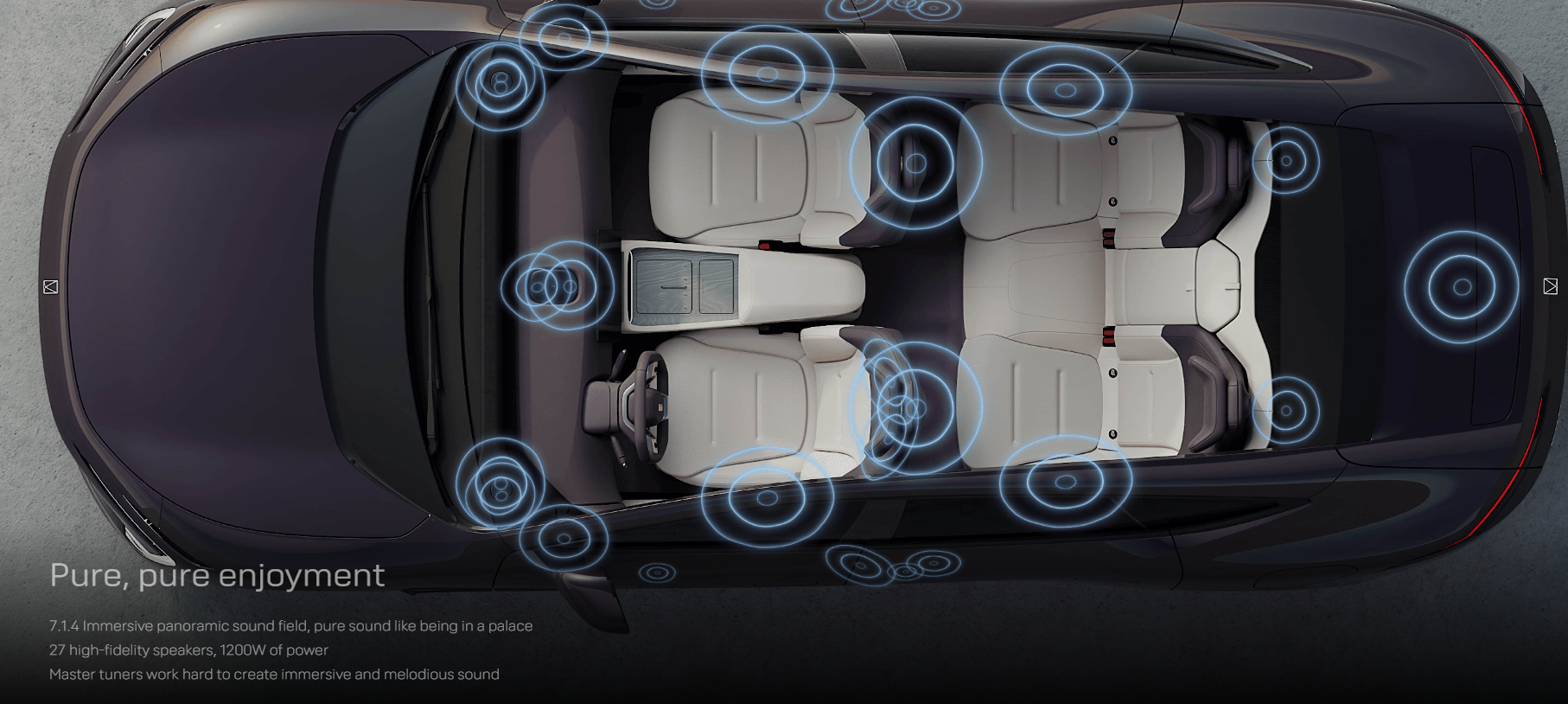 Newly Launched 700 Km Pure Electric Range Permanent Magnet Motor Avatr12 Electric Vehicles