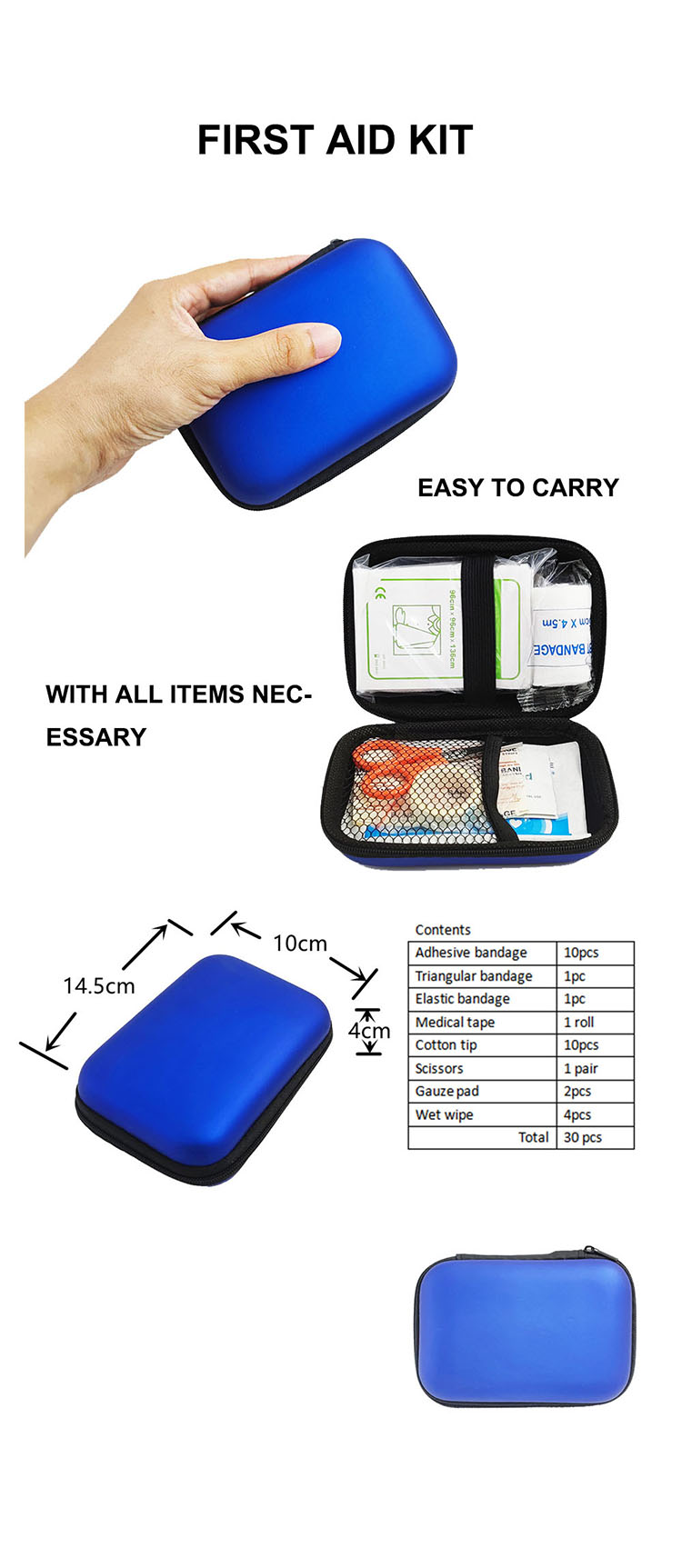 EVA car medical first aid kits survival kit outdoor survival