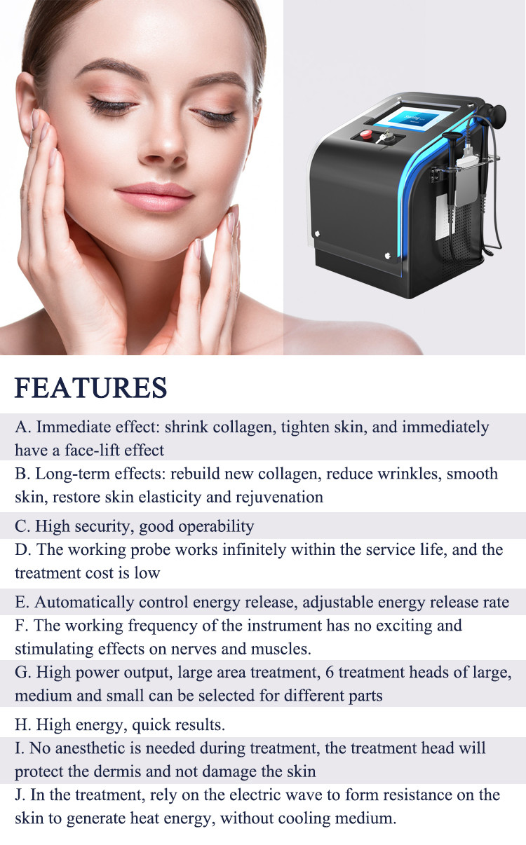 Non Invasive RF Microneedling Machine Radio Frequency Beauty Device For Skin Tightening