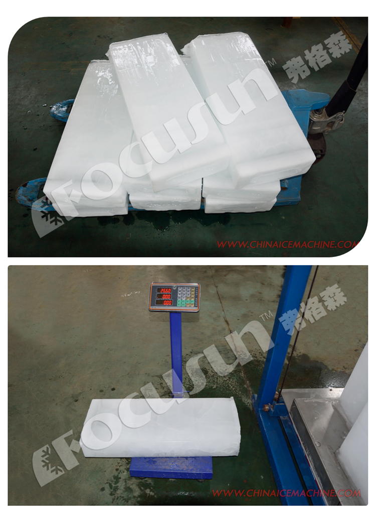 2500 KG Industrial Block Ice Maker Machine with 3P/220V-440V/50Hz/60Hz Power Supply