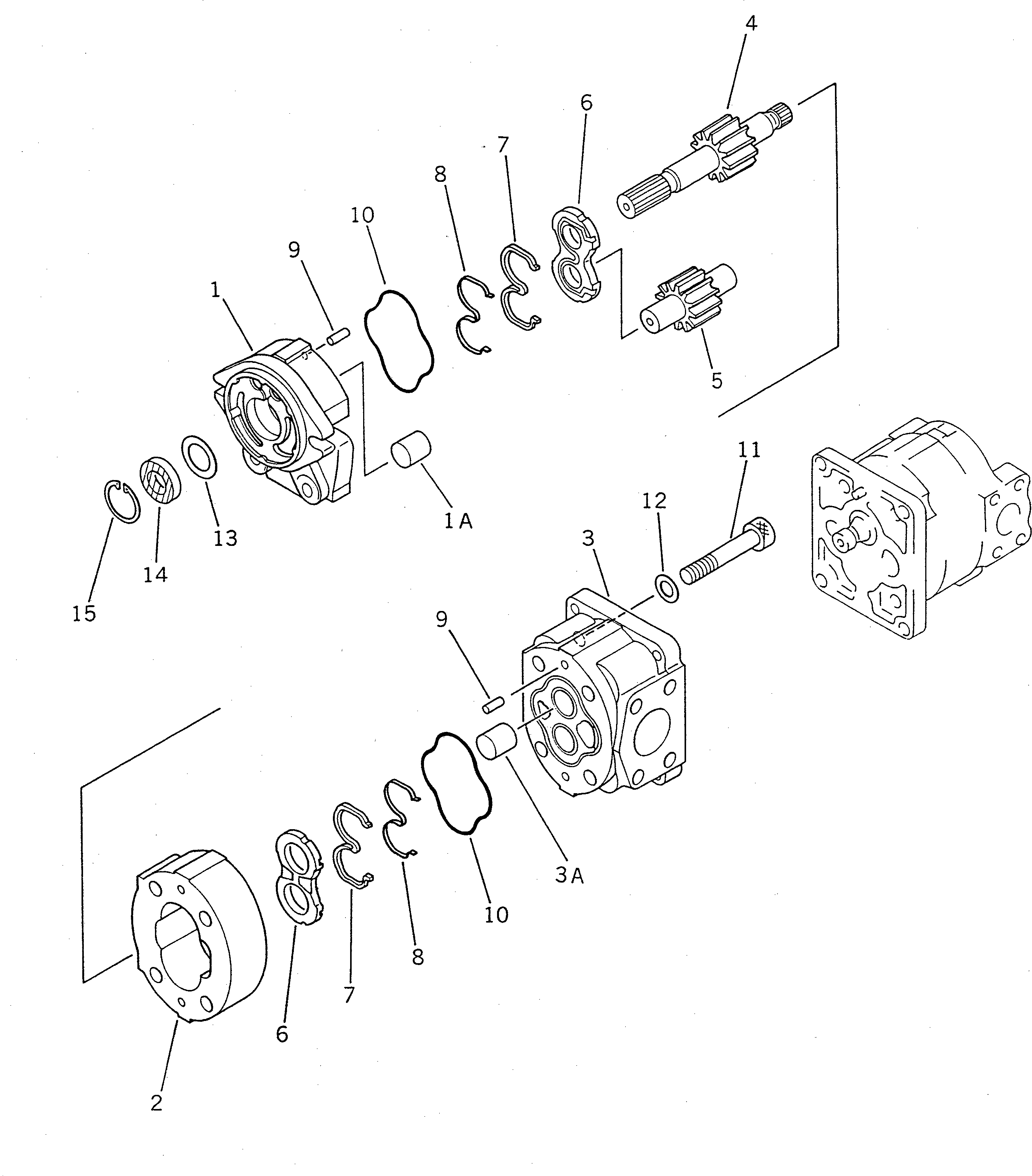 KOMATSU 705-11-28230 Parts PUMP ASS'Y,(SAL25)
