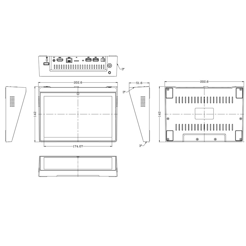 8 Inch Android All In One Machine with Wifi & Bluetooth, Capacitive Multi-touch 8 inch Android Advertising Player