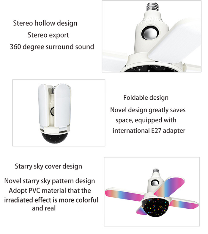 SMD2835 Wireless Bluetooth Light Bulb Speaker 3300Lm Smart Bluetooth Music Lamp