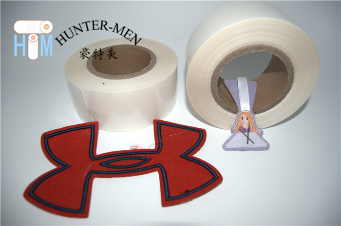 PO Hot Melt Glue Sheets 120mic Thickness Embroidery Patches Melt Backing Gum