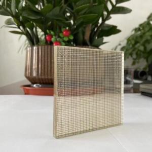 Buy cheap 6500x3300mm Laminated Wired Glass 2mm Mesh Laminated Glass product