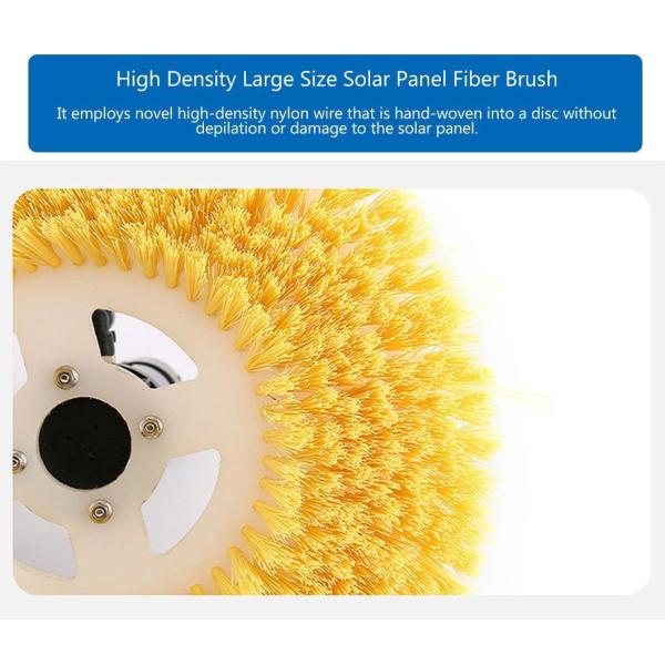 Telescopic Pole Water/Waterless Dual Disc Solar Panel Washing Brush with Our High-Quality Cleaning Tool Powered by Household Electricity/Lithium Battery