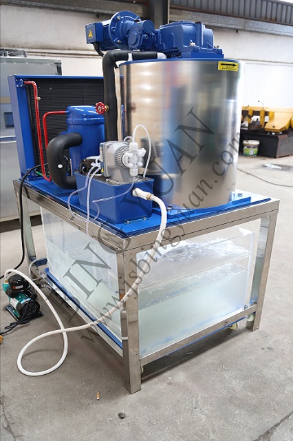 SUS304 Staineless Steel 10 Ton 5KG Block Ice Maker Machine , Ice Plant Machinery