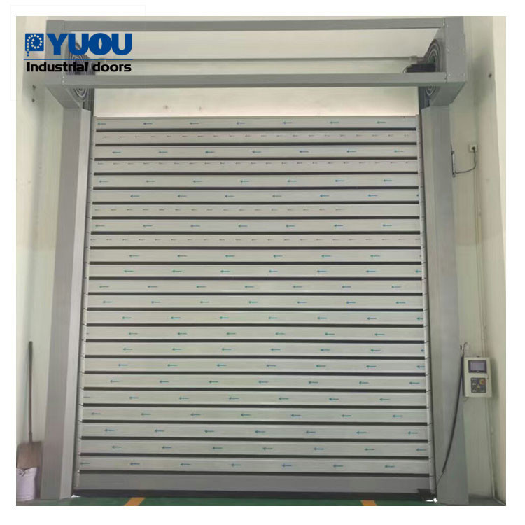 Exterior Automatic Shutter Wind Resistant High Speed Door 8m Aluminum Alloy 35m/s