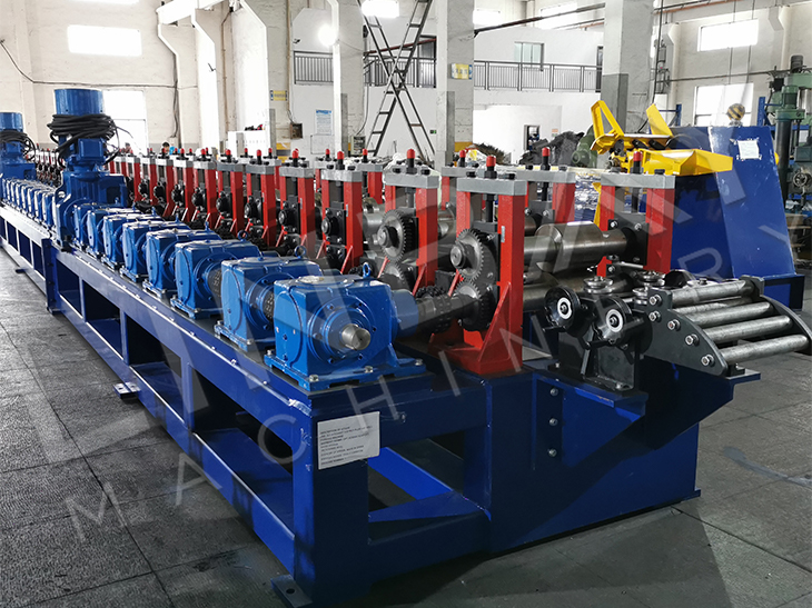Gearbox Drive Galvanized Seismic Support Roll Forming Production Line With Flying Punch