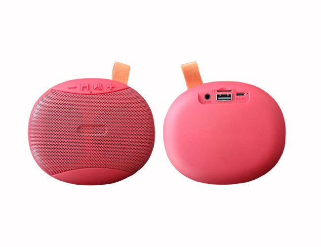 1200mAh Battery Red Portable Bluetooth Speakers With 5W Support TF Card U Disk