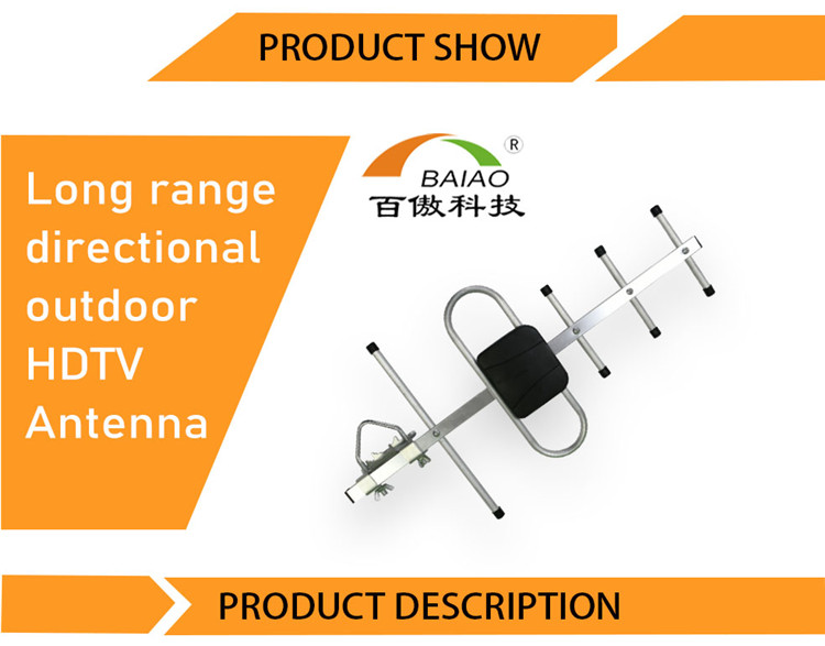 Hdtv 4k 1080p 150 Mile Range Free Show Tv Channels Hd Yagi Outdoor TV Aerials Antenna