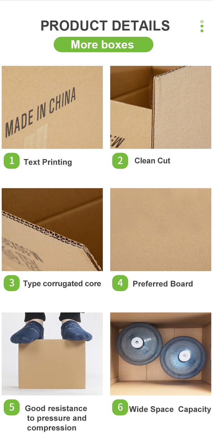 Practical Kraft Paper Corrugated Gift Box Dustproof Wear Resistant