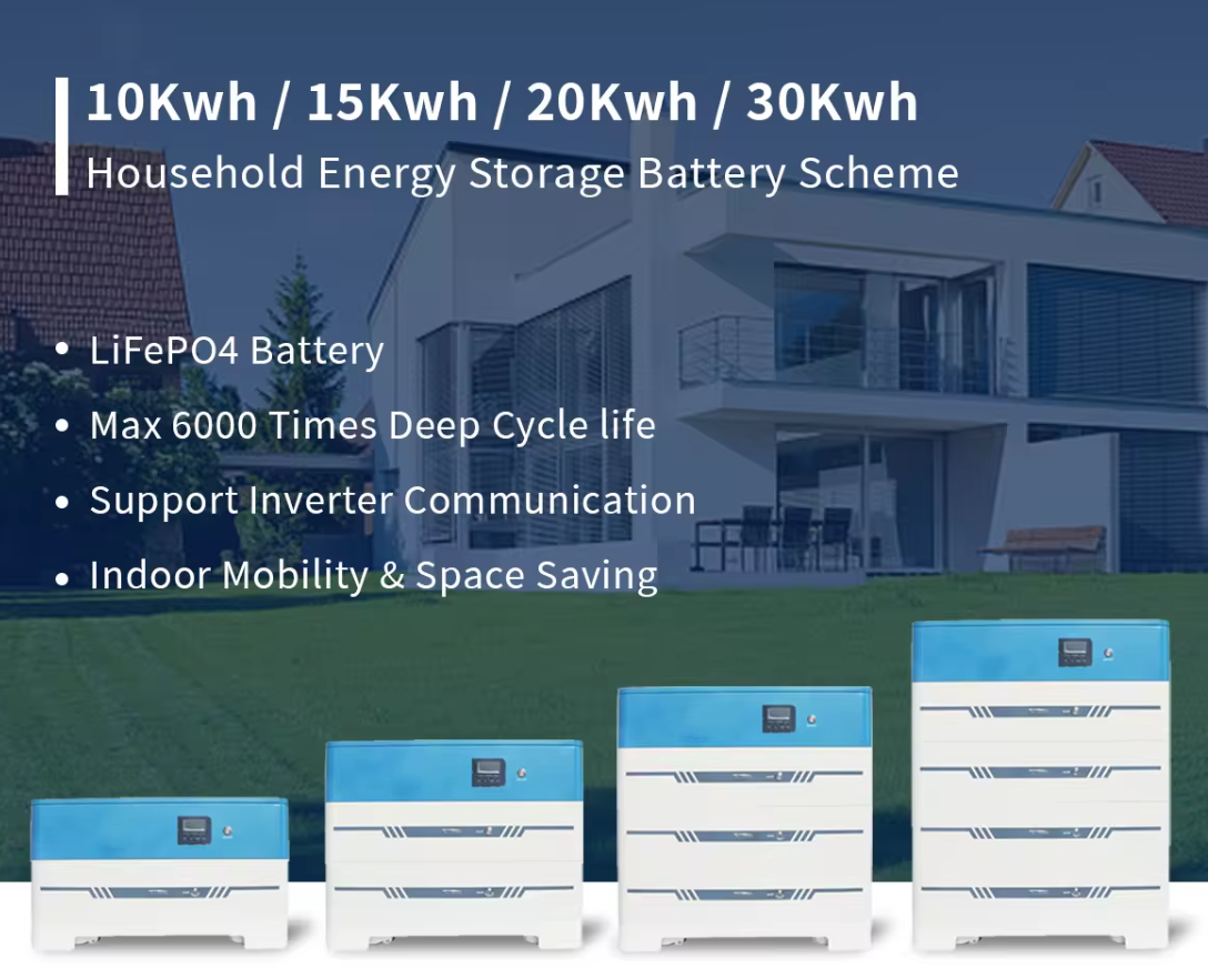 Energy Storage Battery 51.2V 100Ah Inverter Stackable LiFePo4 Battery 200Ah 10kWh 48V Truck Backup Lithium Battery