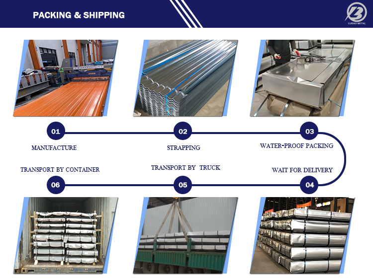 0.1-1mm Thickness Color Coated Gl Corrugated Roofing Sheets PPGl Galvanized Corrugated lron Sheet Zinc Metal Roofing Sheet