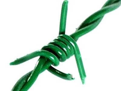 double twist barbed wire (PVC)