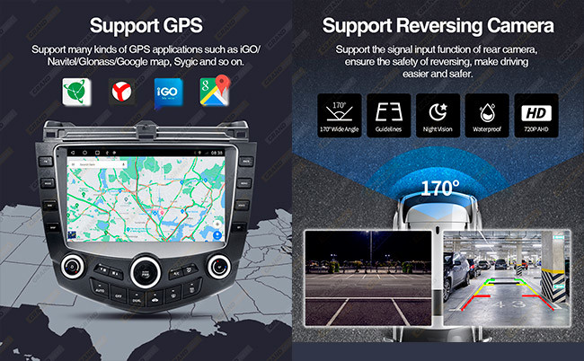 Android 11 Double Din for Honda Accord 2003-2007 Car Android Stereo With Bluetooth And Navigation