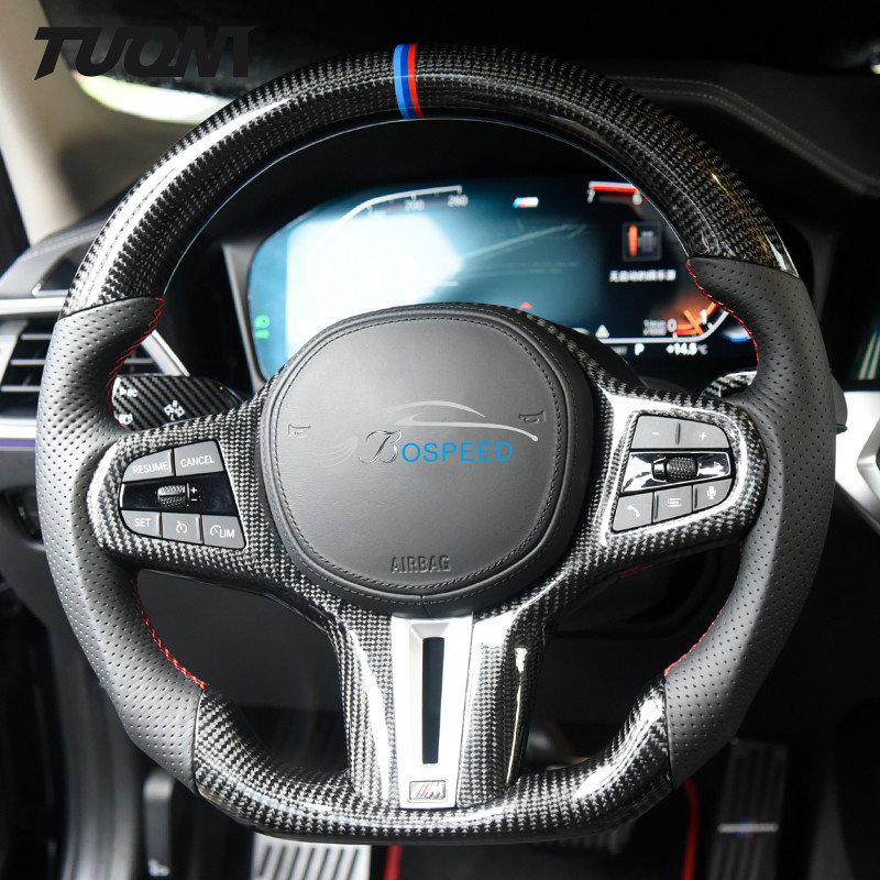 Fashion Leather Bmw E90 Carbon Fiber Steering Wheel C Standard Diameter