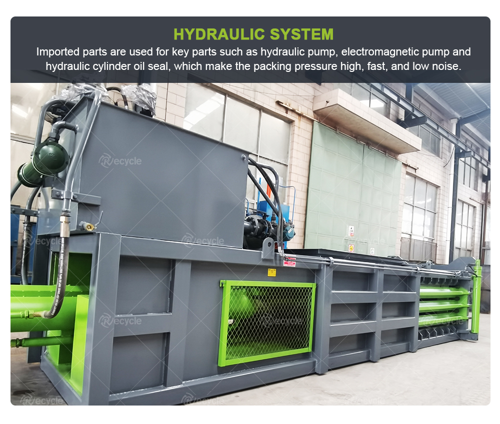 Waste Carton Bale Press Machine 400-500kg/M3 Metal Scrap Baler