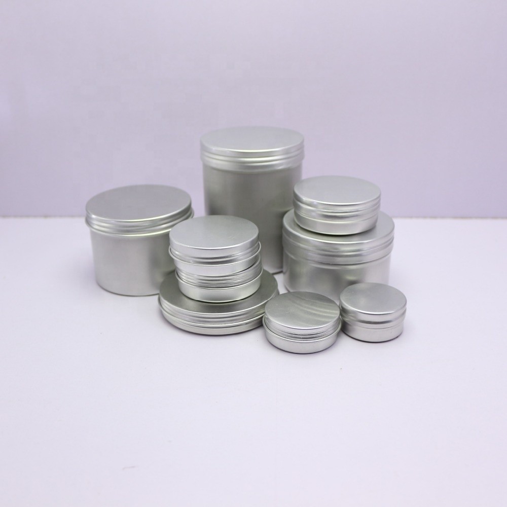 Cream Candle ODM Metal Cosmetic Jar 1.76oz 50ml Aluminium Tins Can BPA Free