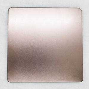 Buy cheap Sand Blasted  Bronze Color Stainless Steel Sheet PVD Plating Titanium product