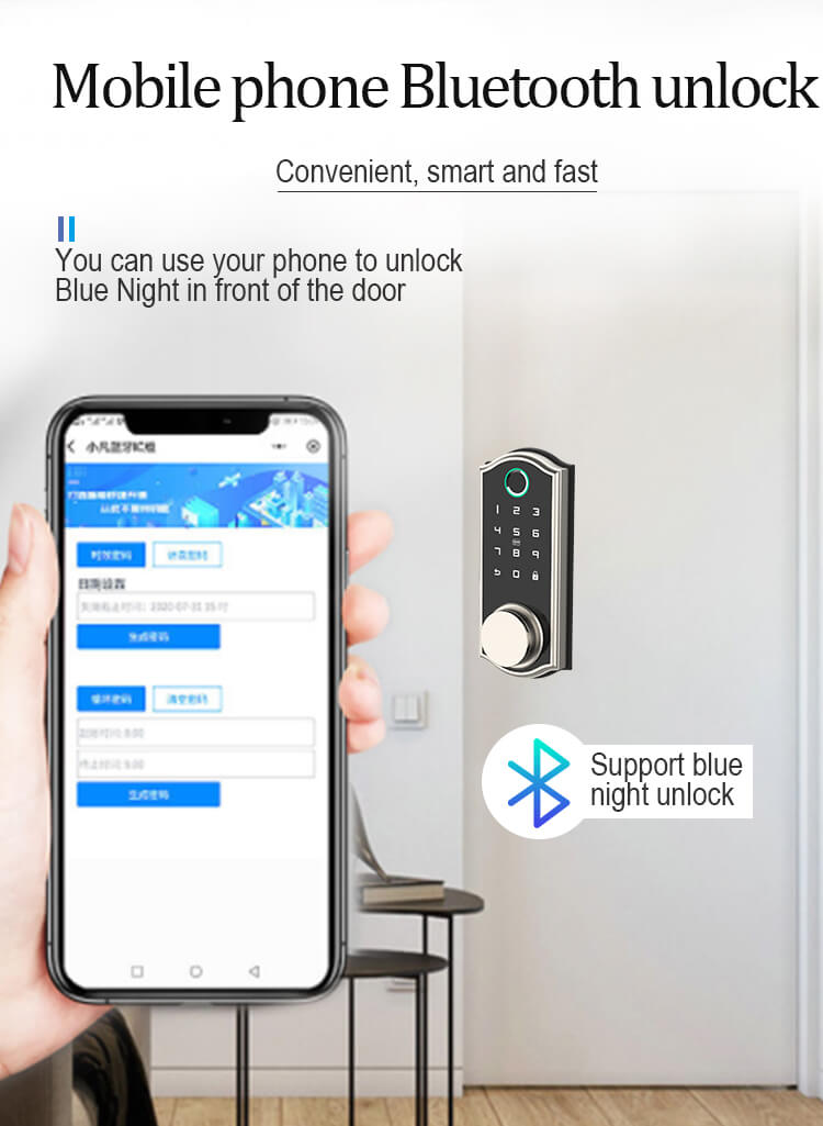 HFSecurity BP03 Biometric Remote Control Fingerprint Door Lock