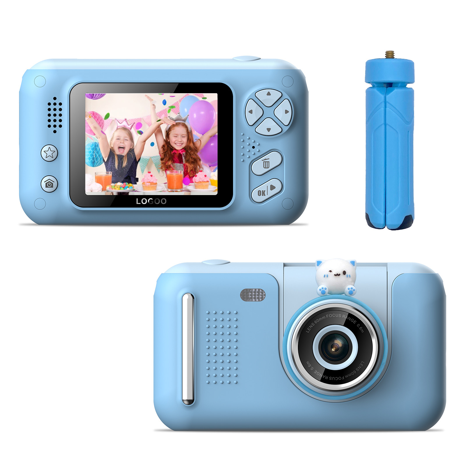 Rotatable Toy Mini Kids Digital Cameras Video Waterproof Multipurpose