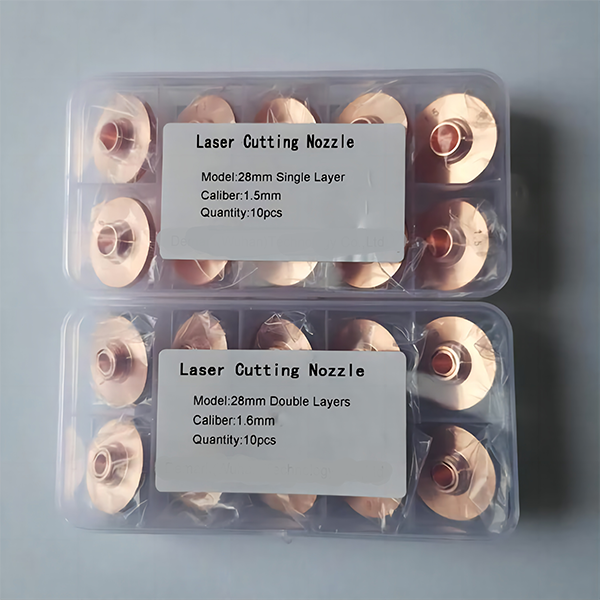 Chrome / Copper Single Layer Nozzle For Laser Cutting Machine