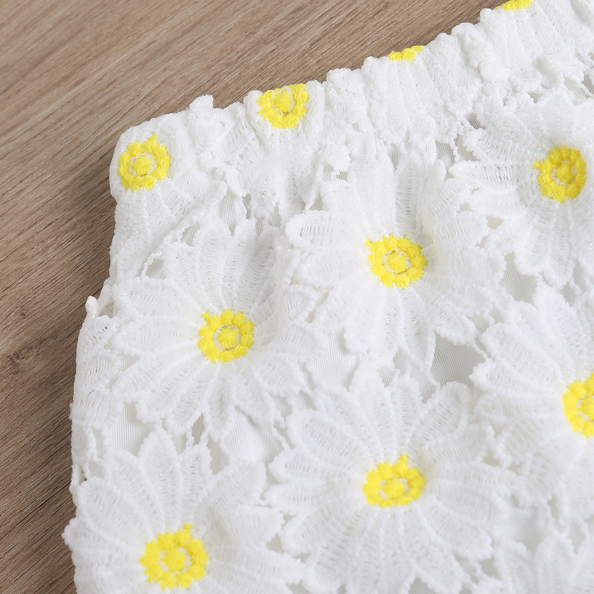 130cm Summer Children's Clothing Sunflower Print Girls' Two Piece Set