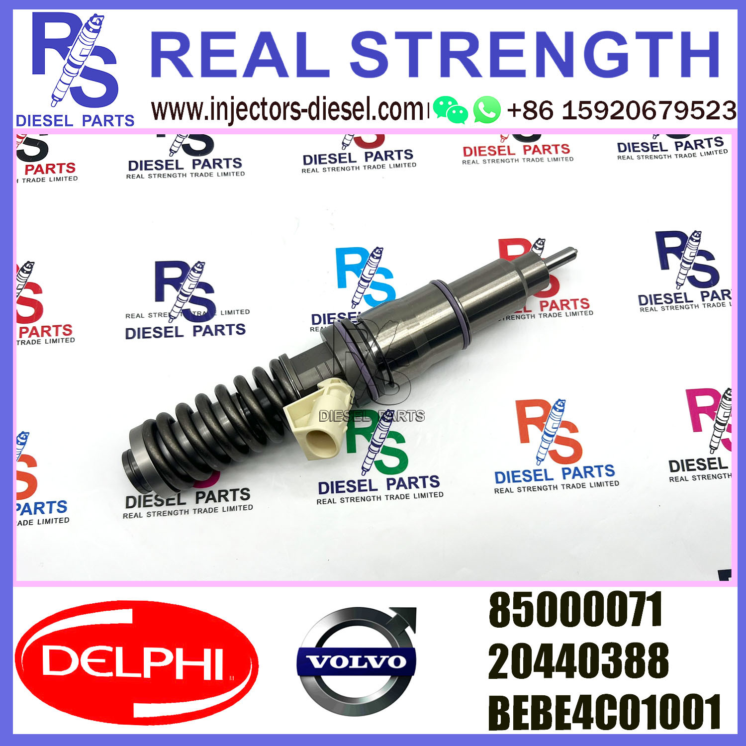 V-O-L-V 2pin injector20440388 85000071 Diesel pump Injector DELPHI BEBE4C01001 E1 for V-O-L-V D12 BUS