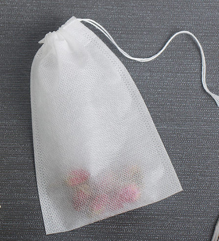 Customized Disposable PP Non Woven empty Tea bag coffee filter pocket Herb Loose bag with drawstring