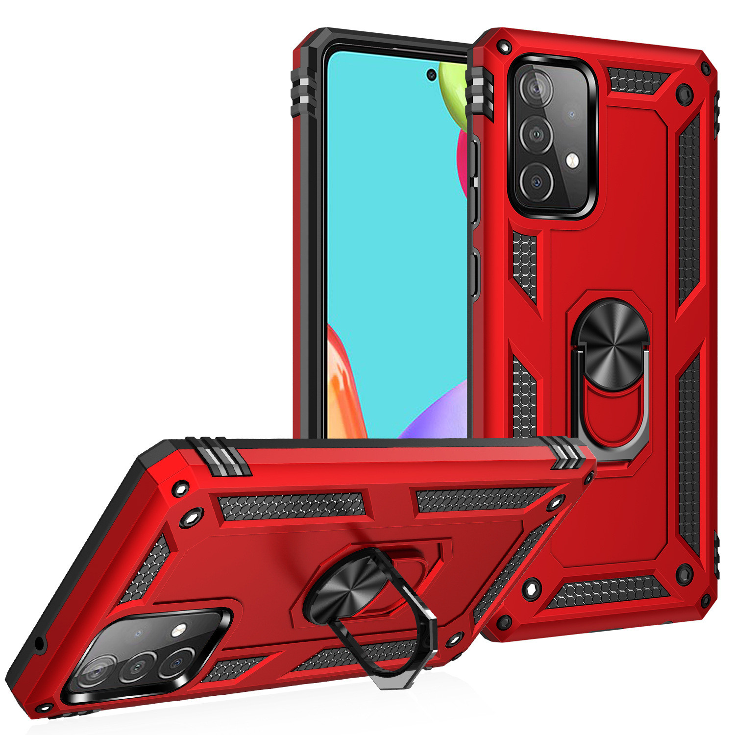 KickStand Heavy Duty Cell Phone Cases Magnetic Suction For Samsung Galaxy A52