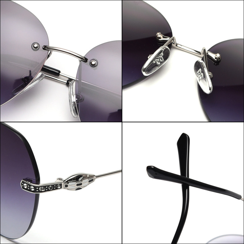 Captain Fashion Cool 141mm Metal Frame Polarized Sunglasses Big Metal Frame Glasses
