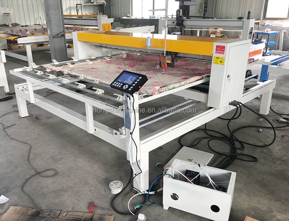 Computerized quilt making equipment high speed duvet sewing machine single needle bedsheet quilting machine