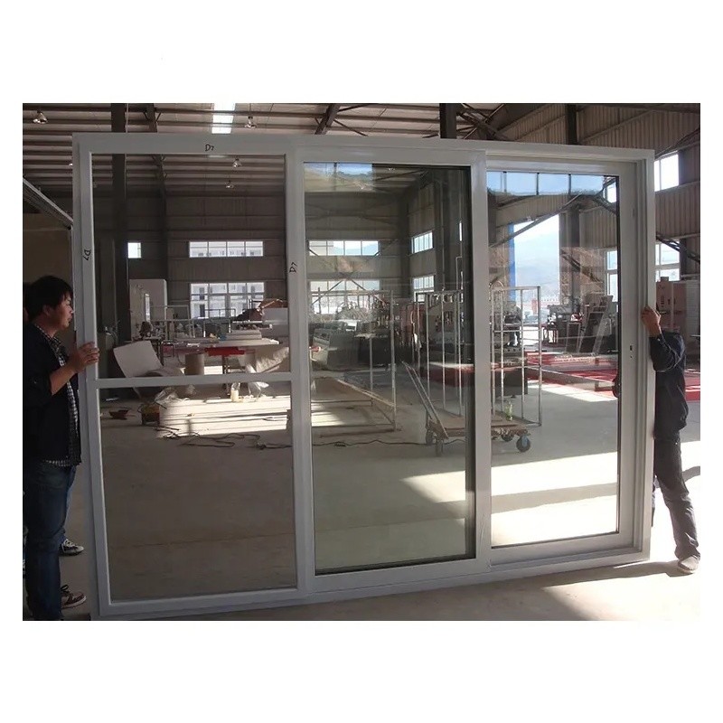 Wholesale House Home PVC Sliding Doors Design UPVC Double Glazed Sliding Doors White Windows