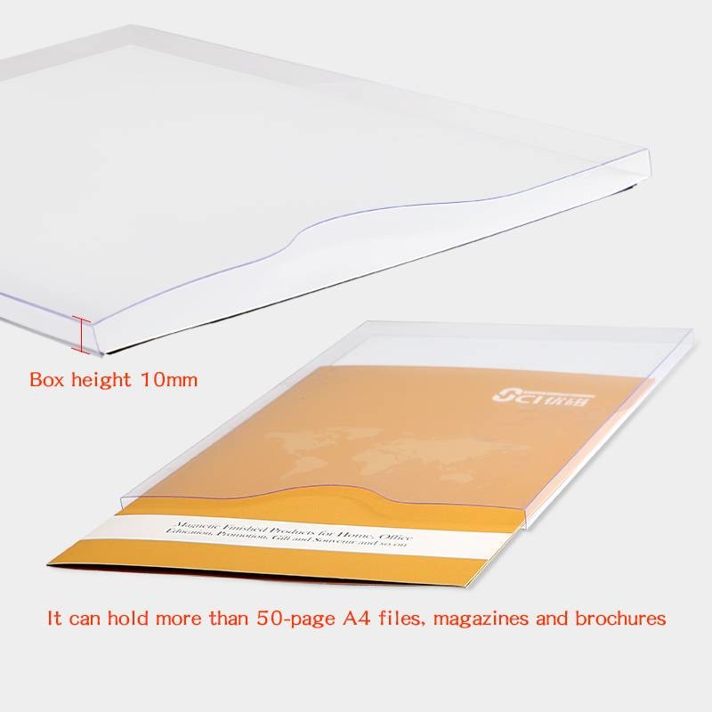 Vertical Horizontal Magnetic Document Holder Pvc Laminated Box File Screen Printing