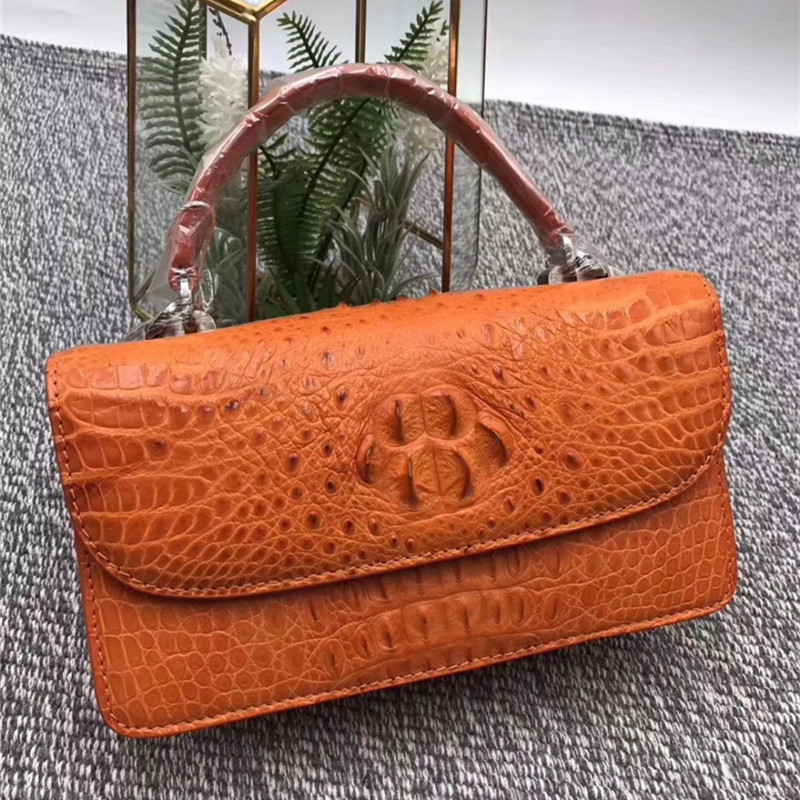 Fashion Genuine Crocodile Leather Women Small Mini Handbag Lady Purse Authentic Alligator Skin Female Cross Shoulder Bag