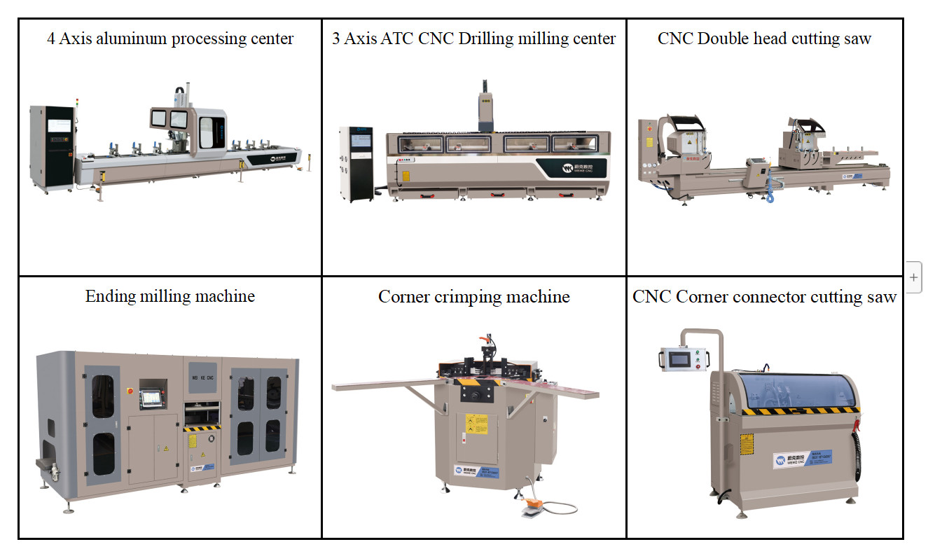 Automatic Corner Combining Machine Aluminium Door Machine Saw