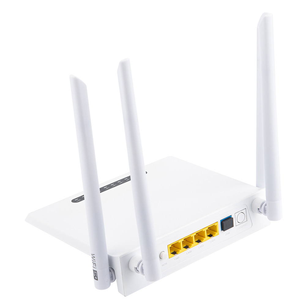 HiOSO Dual Band ONU 4GE WIFI Plastic Casing XPON ONU For FTTH FTTO Solution